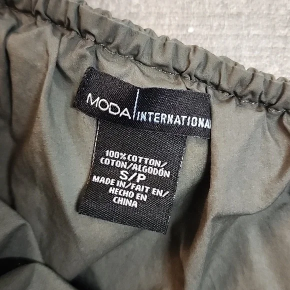 Mode International brand cargo style one shoulder dress - Picture 9 of 10